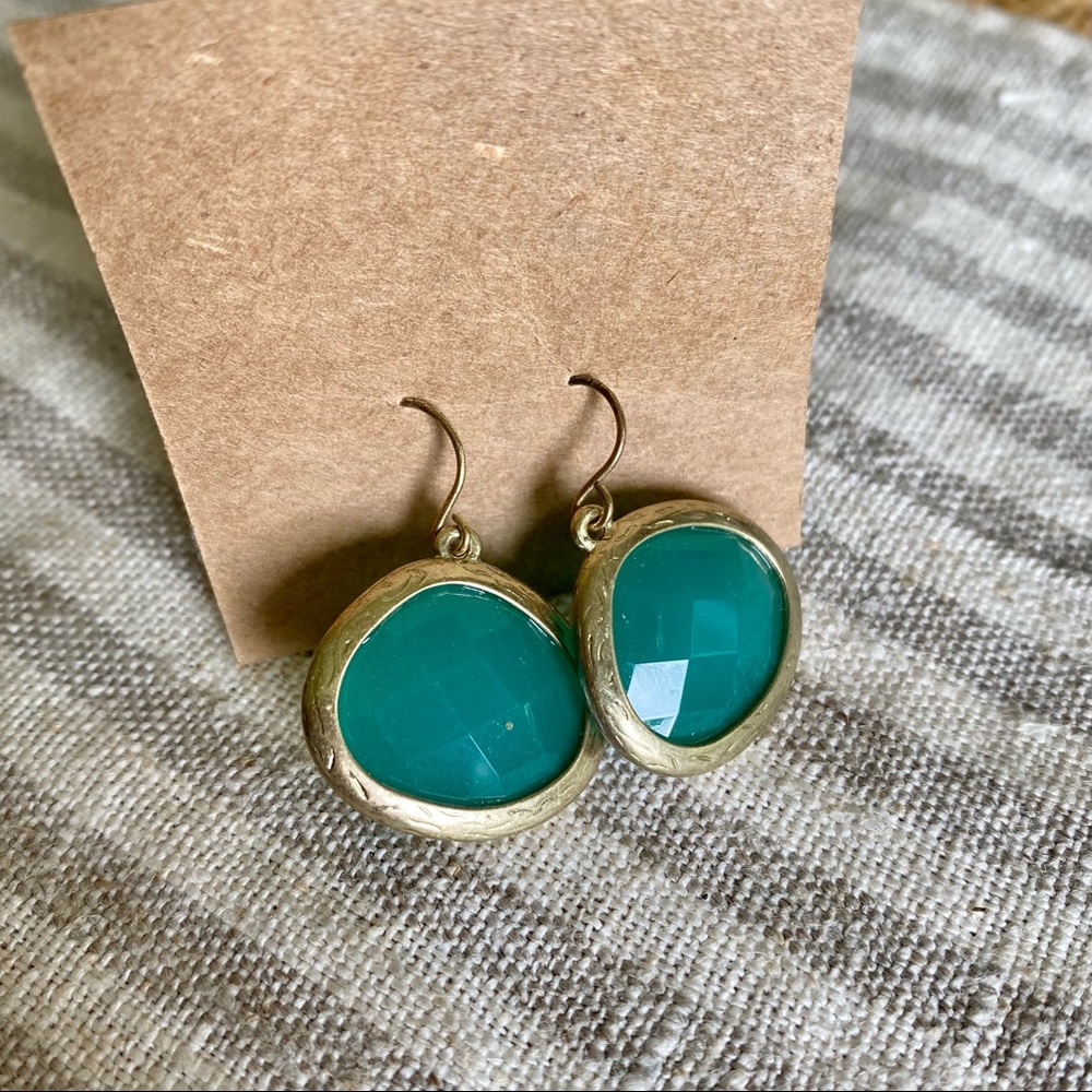 Gold/Turquoise Earrings